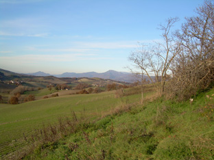 panorama da valle di raggiano